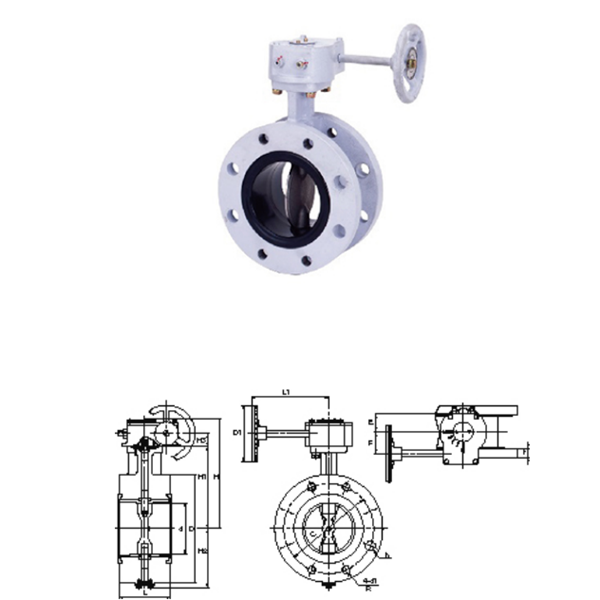 KITZ開(kāi)滋齒輪型，法蘭型10K蝶閥G-16DJFU-550A