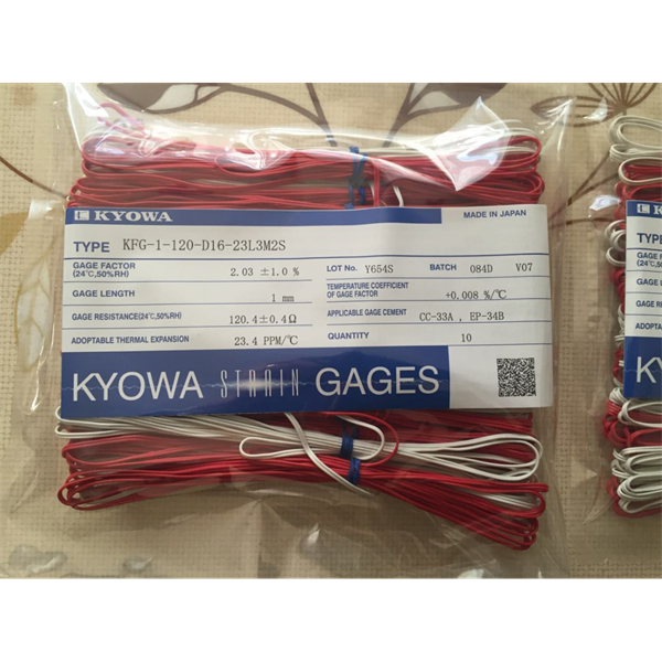 日本KYOWA共和配件耗材應(yīng)變片KFGS-3NE-120-C1-16 L30C2R