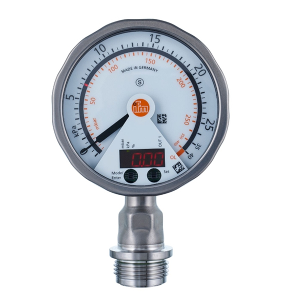 德國IFM易福門帶模擬顯示屏的齊平式壓力傳感器PG2735 PG-004-REA01-MFRKG/US/ /P