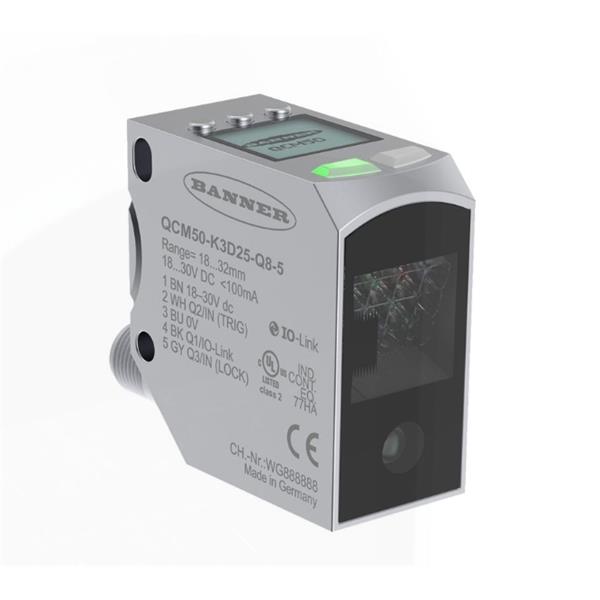 BANNER邦納美國QCM50 系列顏色傳感器 QCM50-K1D60-Q8-4