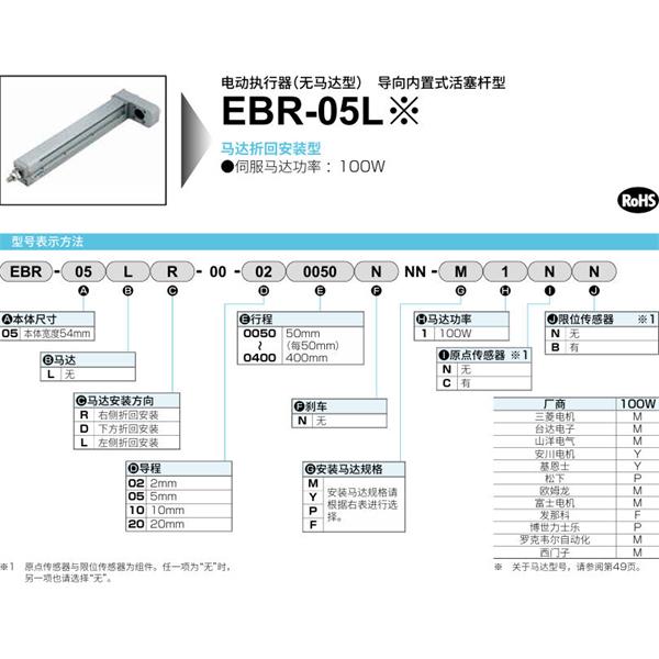 CKD喜開(kāi)理電動(dòng)執(zhí)行器（無(wú)馬達(dá)型）滑塊型EBR-05LR-00-200400NNN-F1CB