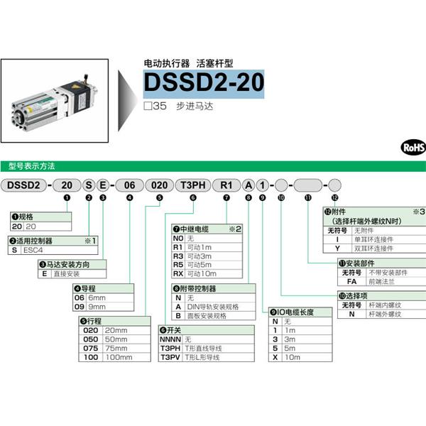 CKD喜開理電動(dòng)執(zhí)行器（無馬達(dá)型）活塞桿型DSSD2-20SE-06100NNNNN0NN