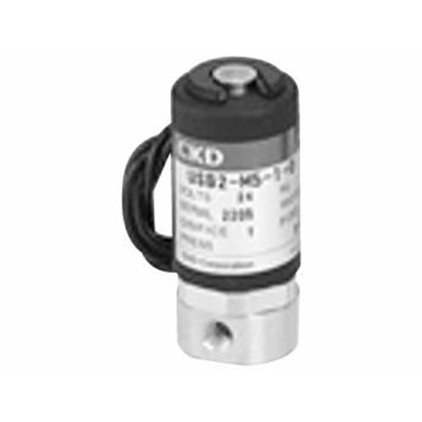 CKD喜開理多種流體小型直動式2通電磁閥USB2-M5-2-DC24V