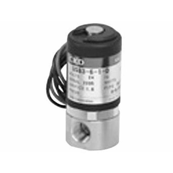 CKD喜開理多種流體小型直動式2通電磁閥USB3-6-3-B-DC24V