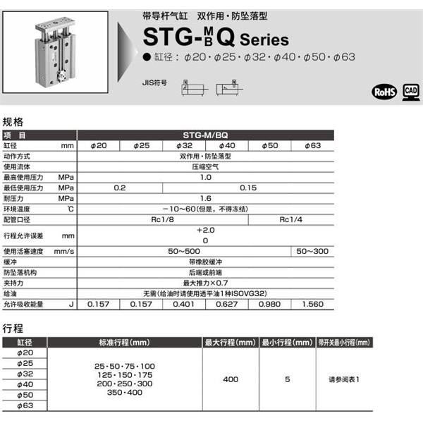 CKD喜開理帶導(dǎo)桿氣缸STG-BQ-16-25-H-T0H-R-M1