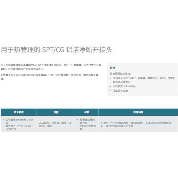 瑞士STAUBLI史陶比爾潔凈斷開接頭SPT 05.1655/L/CG