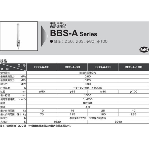 CKD喜開理平衡吊單元BBS-A-D-CA-100D-300Y