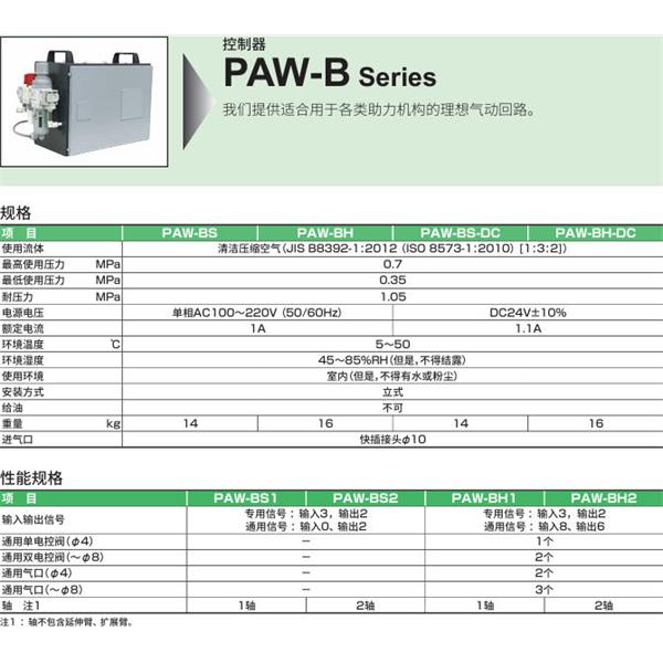 CKD喜開理機械助力臂PAW-BS1-DC-L