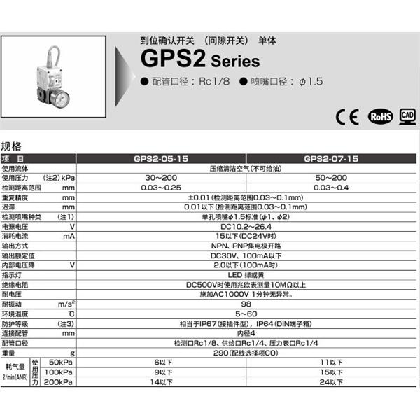CKD喜開理到位確認(rèn)開關(guān)UGPS2-05-15-3NYTL-L-GW2-2H-1
